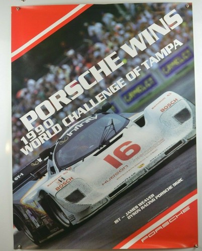 Plakat poster porsche - plakat, 962c