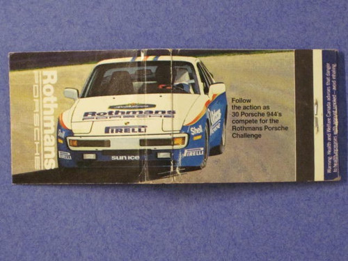 Rothmans porsche challenge - rothmans,
